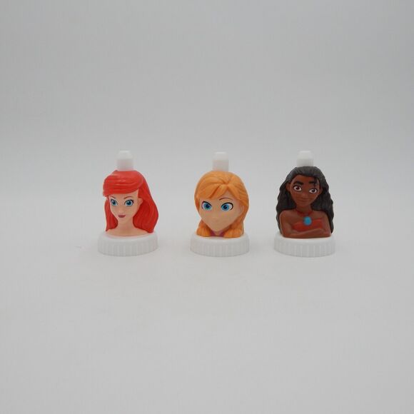 Good 2 Grow Juice Toppers Disney Princesses Moana Ariel Anna Lot of 3 - Picture 1 of 9
